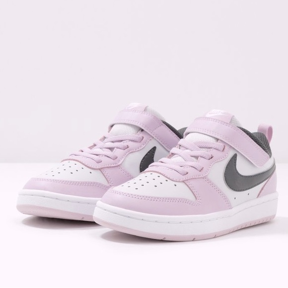 Nike Other - 🦄Nike Court Borough Low 2 Girls 13C White Lavender
